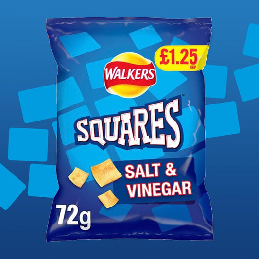 Walkers Squares Salt and Vinegar
